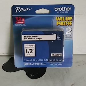 P-touch Brother label tape.